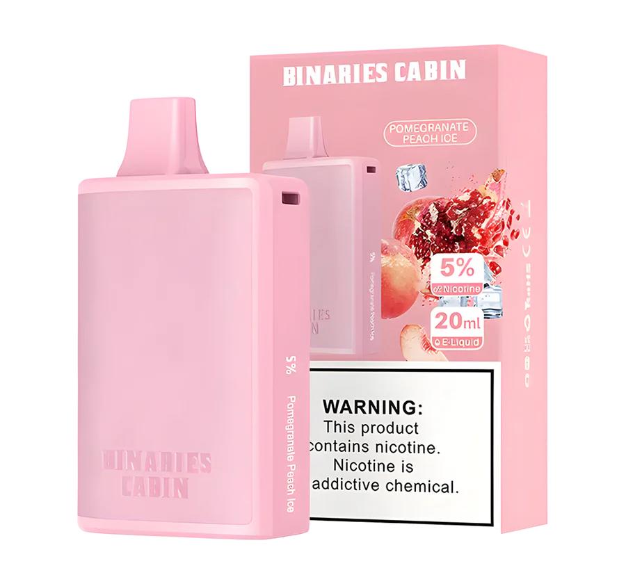 HorizonTech Binaries Cabin 10000 Puffs - granateple fersken is: En revolusjonerende engangs vape for den moderne vaperen