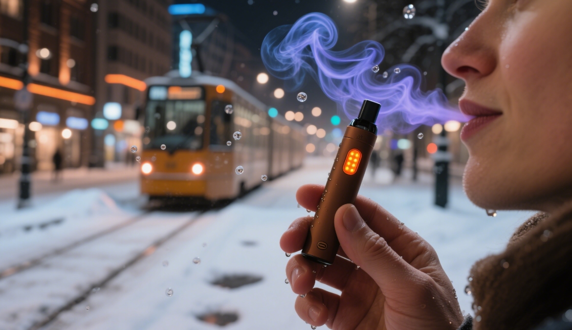 VOZOL Neon 800 Bl&aring; Razz Sitron: En Smakfull Revolusjon i Norges Vape-Marked