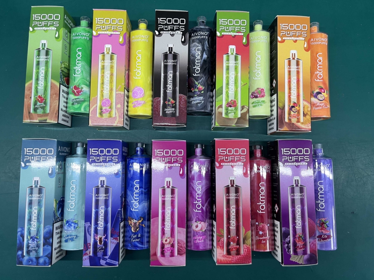 Aivono FATMAN 15000 Puffs Engangsvape - kirseb&aelig;rvannmelongel&eacute;: Den Ultimative Smaksferden i Norske Omfang