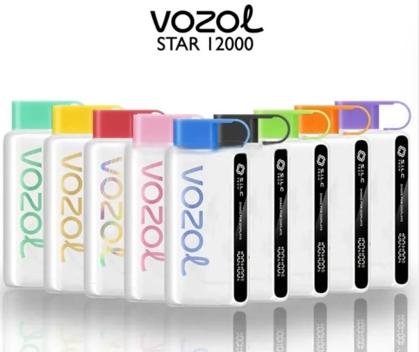 VOZOL STAR 9000/12000 Puffs Vape - Fersken Is: En Smaksrevolusjon for Dampere i Norge