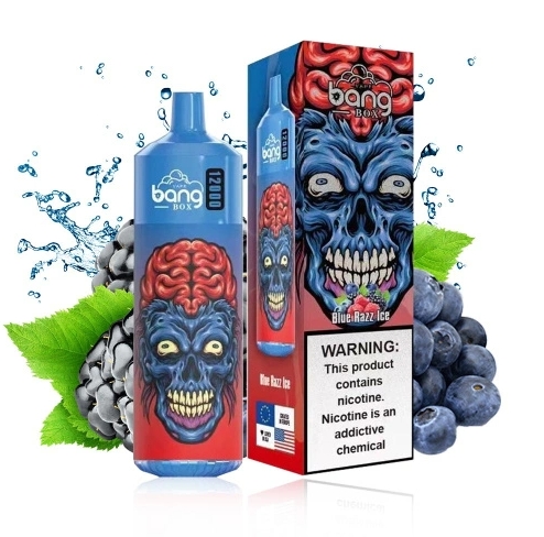 Bang Box 12000 Puffs RGB Light Vape - Bl&aring; Razz Is: En Smakfull og Stilfull Revolusjon i Norsk Vaping