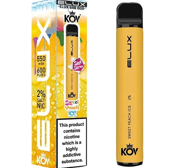 Az Elux Bar 600 Sweet Series Vape - édes barack jég: A Nyári Nap Egy Puffon Belül