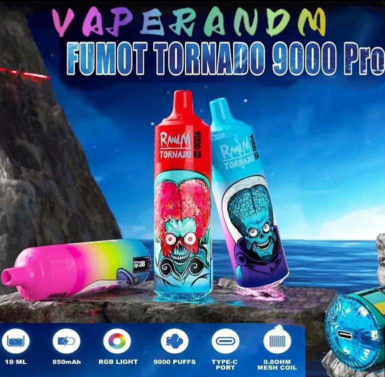 Fumot RandM Tornado 9000 Pro Vape - Ananas: Din Ultimate Smakeksplosjon i Den Norske Kappen