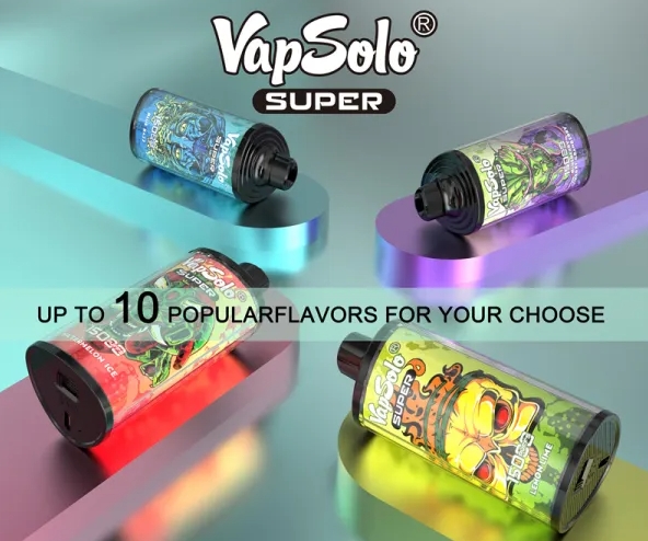 Den Ultimate Friske Ferden: VapSolo SUPER 15000 Puffs Vape med Blåbær, Kirsebær & Colas Magi